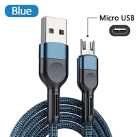 Original Fast Charger micro usb Cable 1/2/3M 3A Android Data Line For Samsung Galaxy S7 Xiaomi Redmi 9A 6 7A Note 5 6 Pro Huawei