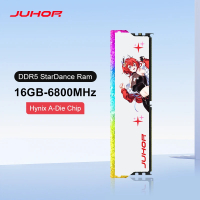JUHOR DDR5 RGB หน่วยความจำ16GB 6400MHz 6800MHz Hynix ชิปเดิมเดสก์ท็อปคอมพิวเตอร์ Ram