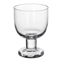 BRÖGGAN 高腳杯, 透明玻璃, 25 厘升