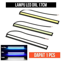 Lampu LED DRL Plasma COB 17CM Strip Depan Mobil Motor 17 CM Lem Tape Biru / Blue