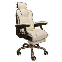 Leisure Ergonomics Office Chair Latex Footrest Computer Gaming Swivel Simple Back Office Chair Modern Cadeiras Furniture