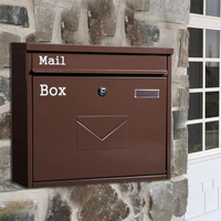 郵筒別墅歐式室外掛牆帶鎖信報箱鐵藝信箱創意意見箱家用信件箱 夏洛特居家名品