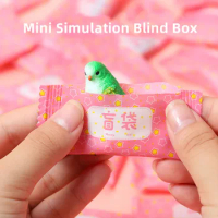 10Pcs Mini Simulation Blind Box Toys Animal Food Action Play Figures Fake Candy Guess Blind Bag Children Xmas Surprise Gifts