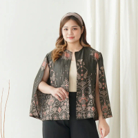C2W XXL Blazer Outer Batik Wanita All Size Satin Women's Clothes Elegant BIG SIZE 651-CBP