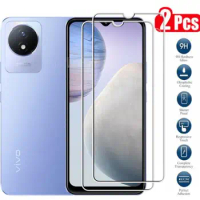 Tempered Glass FOR Vivo Y02 6.51" Protective Film Screen Protector On VIVO Y02 Y16 Y02S Y33 Y22S Y22 Y15S VIVOY02 4G Phone Glass