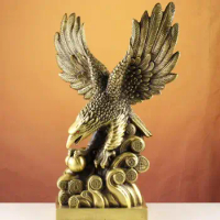 Eagle Decoration: Eagle Spreading Wings Decoration: Grand Exhibition of Eagle Large Single Flying Eagle Bronze Eagle Crafts