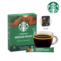 【STARBUCKS 星巴克】特選系列-中度烘焙即溶黑咖啡2.3g x10入/盒