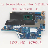 19792-3 Mainboard For Lenovo Ideapad Flex 5-15IIL05 Laptop Motherboard CPU:I7-1065G7U 8G FRU:5B21B20763 5B20S44396 100% Test OK