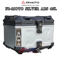 F2 Moto Jenis ABS 45L Top Box Warna Silver Logo \X\""