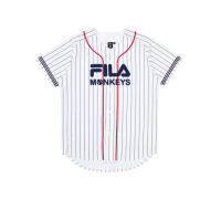 【FILA官方直營】x Rakuten 樂天聯名 短袖球衣-白色(1TEZ-1837-WT)