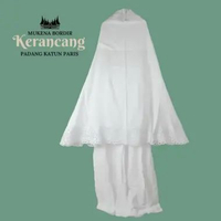 mukena dewasa bahan katun paris harga terjangkau motif bordir type karancang khas padang kualitas ba