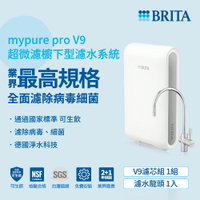 (贈好禮)德國BRITA mypure pro V9 超微濾三階段過濾系統  大大淨水