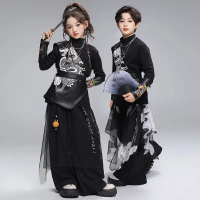 Original Design Festival Party Children's Clothing Versatile Street Dance Children's Fashion Cool Hi