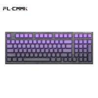 FL·ESPORTS FL980V2 PRO Mechanical Keyboard 97-key Side-engraved PBT Keycap 98% Wired Bluetooth Wireless Keyboard for Game Office