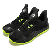 Under Armour 籃球鞋 Curry HOVR Splash 2 男鞋 黑 螢光綠 輕量 包覆 支撐 運動鞋 3025636001