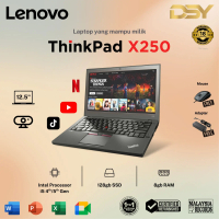 (Pre-Owned) LENOVO X250 Laptop | 8GB RAM DDR3 | SSD 128GB | WARRANTY 18 MONTH | Window Laptop I5-4/5