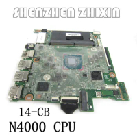L16634-601 L16634-001 For HP Stream 14-CB Laptop Motherboard N4000 CPU DA0P9KMB6C1 Mainboard Test Good