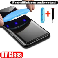 UV Liquid Full Cover Tempered Glass For Huawei P30 P40 P50 pro Screen Protector huawei Mate 20 30 40 Soft Protect Hydrogel Film