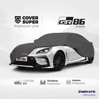 Sarung Mobil Toyota 86 / Cover Mobil Toyota 86 Polyester Premium CoverSuper Deluxe Hitam