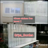 Gorden etalase rumah makan Kain