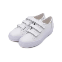 【Keds】TRIPLE KICK 時尚皮革厚底魔鬼氈休閒鞋(9193W132808)