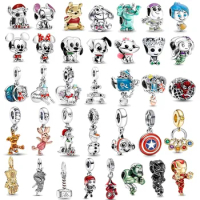 Marvel Stitch Disney Beads 925 Sterling Silver Charm Suitable For Original  Pandora Bracelet Movie Anime Character Charms Beads - AliExpress