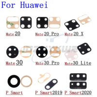 2PCS Original Back Rear Camera Glass Lens With Sticker For Huawei Mate 20 20X 30 Pro Lite P Smart 2019 2020 + Tools
