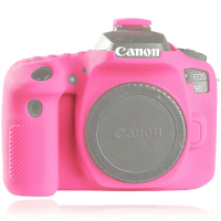for Canon EOS 90D Camera Cover Silicone Camera Protective Case for Canon EOS 90D High Grade Litchi Texture Non-slip Camera Cover