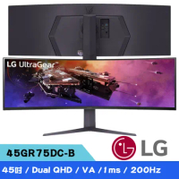LG樂金 45GR75DC-B Dual QHD  32:9 VA曲面電競螢幕