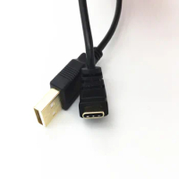 USB 2.0 A Male To 90 Degree Angle TypeC Type-c Cable for MEIZHU PRO 7,15 PLUS,MEILAN E3,MEILAN X,MEIZHU 15,Lenovo S5