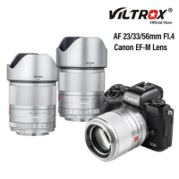 Viltrox for Canon EF-M Lens 23mm 33mm 56mm F1.4 Auto Focus Portrait Wide Angle Lens APS-C Canon EOS M Camera M5 M6 M100 M200 M50