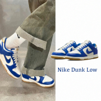 【NIKE 耐吉】休閒鞋 Nike Dunk Low Kansas City Royals 坎薩斯城 皇家藍金 女鞋 FB7173-141