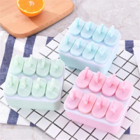 Ice Cream Molds 6/8Cell Frozen Ice Cube Molds Popsicle DIY Making Summer Favorites Cute Mold Household Kitchen Supplies