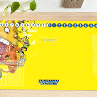 Digimon Duel Playmat DTCG CCG Mat Numemon Trading Card Game Mat Desk Table Gaming Play Mat Mouse Pad Mousepad 60x35cm With Bag