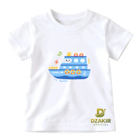 Dzakir Official- Kaos Anak Laki-laki Kapal Pesiar Digital Printing DTF Kualitas Terbaik