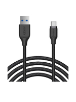 สายชาร์จไนล่อน Type-C รองรับชาร์จเร็ว USB 3.1 USB A To USB C Cable รุ่น CB-AC2 สีดำ