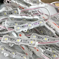 led module NC samsung 3 mata led 1.2W DC 12V cahaya putih 12.000K 50 pcs