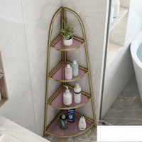 轉角櫃 輕奢浴室置物架落地衛生間梯形收納架廁所洗手間多層夾縫三角架子