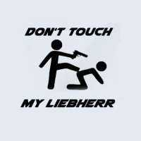 CTCM do not touch my Liebherr compressor camion China edile escawato adsivo waterproof cover scratch car modeling sticker