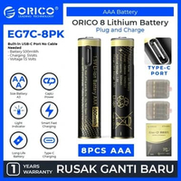 ORICO AAA Rechargeable Lithium Battery - EG7C 8 PACK