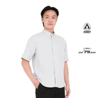 Aerostreet Kemeja Formal Pendek Victor Davin Light Grey Man Q2BAA Light Grey M