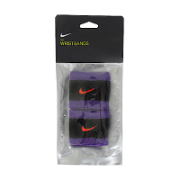 Nike Swoosh [N0001565043OS] 腕帶 護腕 運動 打球 健身 吸濕 排汗 乾爽 2入 紫黑