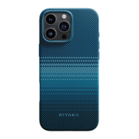 【PITAKA】iPhone16 Pro 航太纖維磁吸軍規防摔殼 月升(全新防撞輕巧時尚日落月升)
