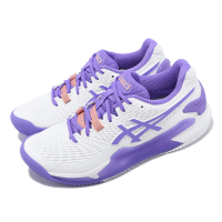 Asics 網球鞋 GEL-Resolution 9 Clay 女鞋 白紫 穩定 澳網配色 亞瑟士 1042A224101