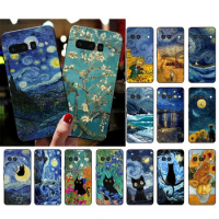 Van Gogh Sunflowers Cat Phone Case For Google Pixel 8 7 Pro 7A 7 6A 6 Pro 5A 4A 3A Pixel 4 XL Pixel 5 6 4 3 3A XL