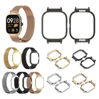 Metal Frame Case 20mm Watch Protective Cover Waterproof Protector Shell Replacement for CMF Watch Pro D395 Smart Watch