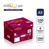 PaperOne Kertas A3 100gr Digital 1 Box (2000 lembar) Kertas HVS -
