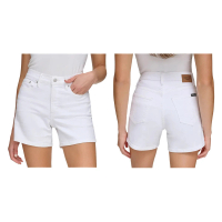 Calvin Klein Calvin Klein 牛仔短褲 白色 女版 CK 白色短褲 挺版 女牛仔褲(牛仔短褲9890CB5)