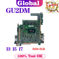 KEFU GU2DM_MB I3-7100U I5-7200U I7-7500U 8GB/RAM Laptop Motherboard For ACER Aspire Switch 5 SW512-52 N17PS Notebook Mainboard