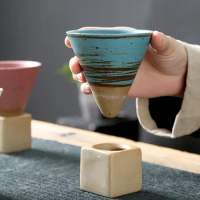 Ceramic Retro Coffee Cup Japanese Coarse Pottery Mug Creative Cup